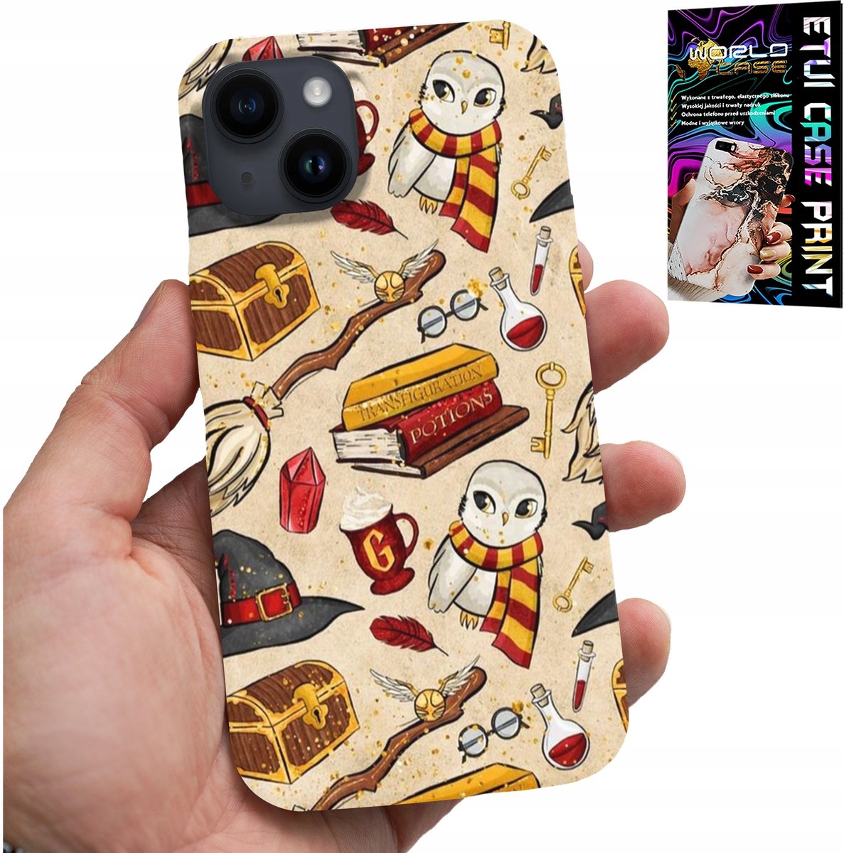 HOESJE VOOR IPHONE 15 PLUS - HOESJE VOOR MAGIC FAN WAND + GLAS