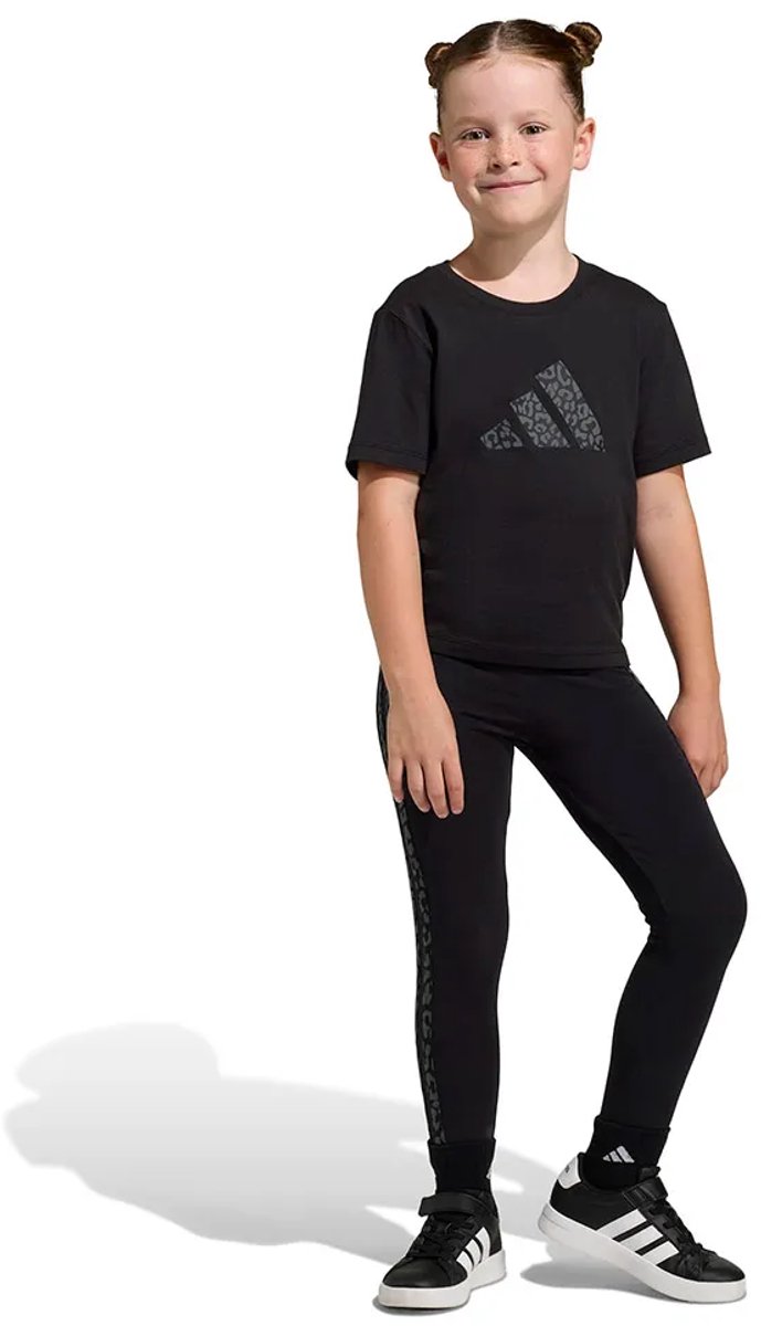 Adidas Seasonals Animal Set 6-7 Years Meisje Zwart