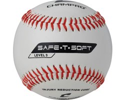 Honkballen - Sportballen - Tee Ball Oefenen - Verhoogde Naden - 9 Inch - Wit