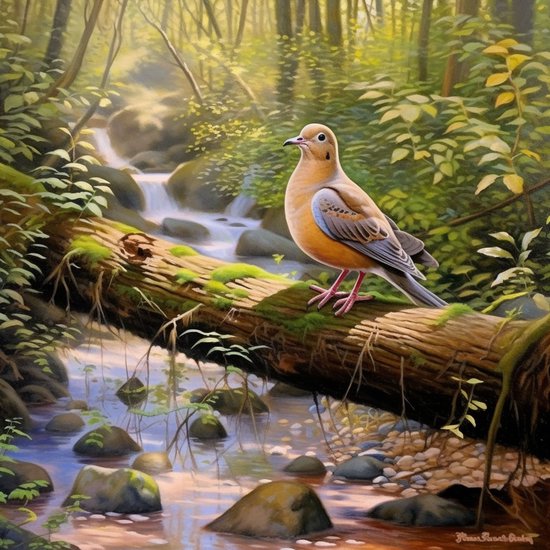 Relaxing River and Dove Melodies - cover