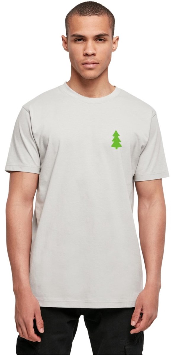 Merchcode - Christmas Vibes Heren Tshirt - L - Grijs