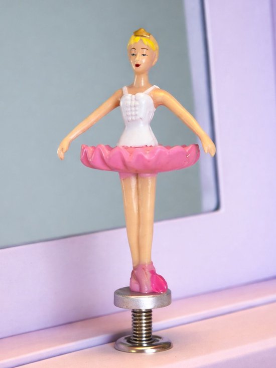 Dancer Dancewear - Sieradendoosje Ballerina - Muziekdoosje Meisjes - Roze - Zwanenmeer danseres - Spiegel van dancer-dancewear — afbeelding 3