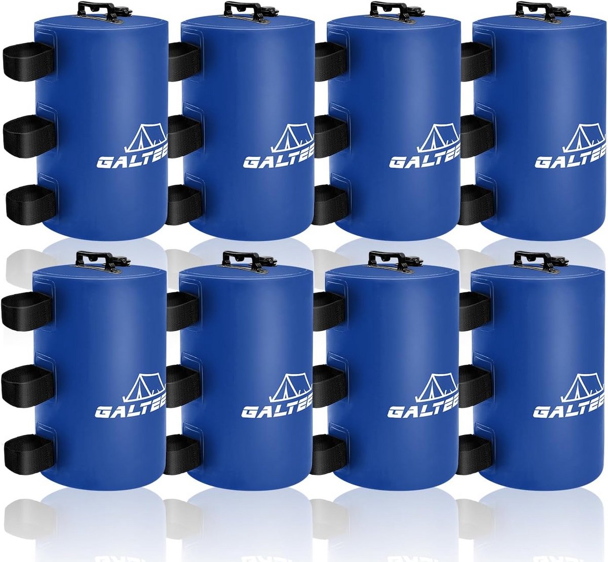 Watergewichtzakken voor Tent en Luifel - Set van 8, 160LB en Blauw