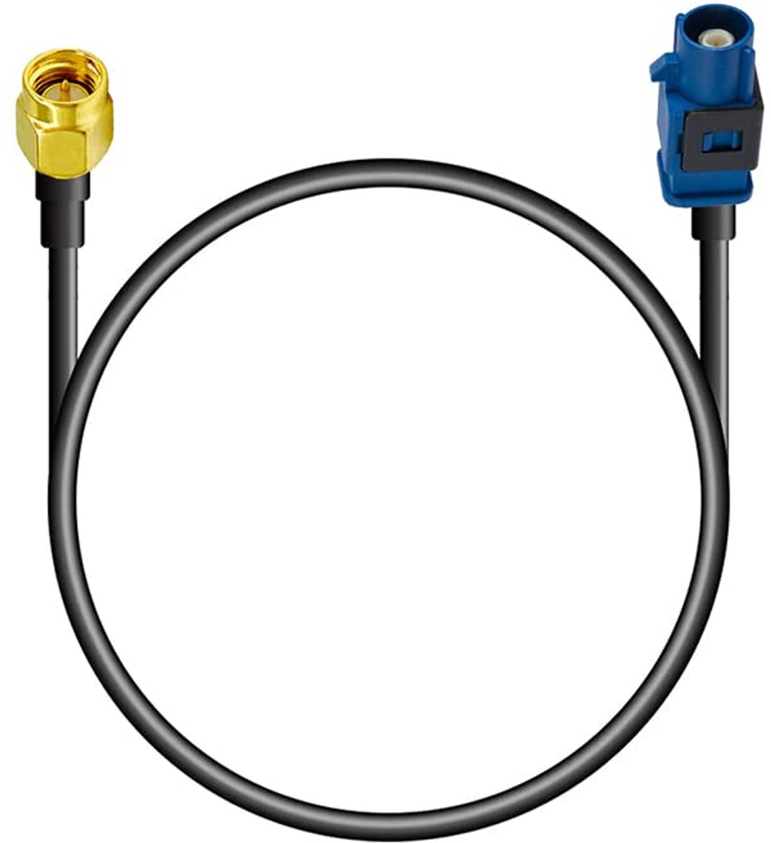 Vecys GPS cable Fakra C to SMA Male Pigtail cable GPS antenna adapter cable RG174 30cm 11.8 inch for car DVR GPS module Tracking System Antenna GPS navigation system GPS receiver