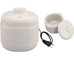 DYNA® Slowcooker met timer - Slowcooker - Crockpot - Wit - 23cm x 23cm x 22cm