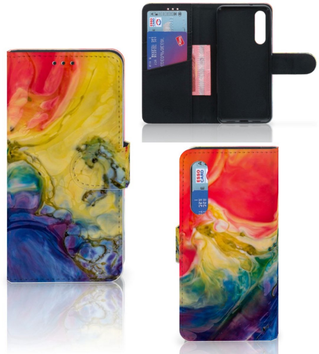 Hoesje Xiaomi Mi 9 SE Watercolor Dark
