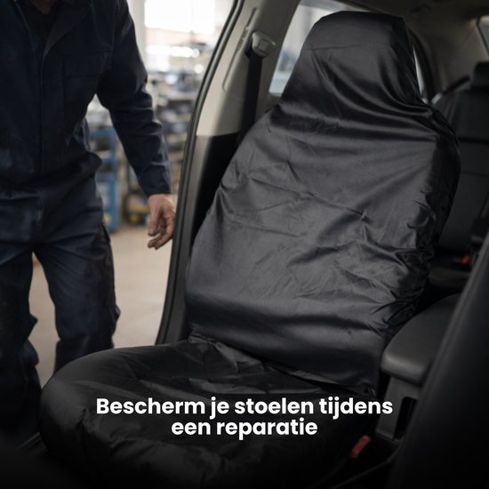 Monteurshoes - Zwart - 2 Stuks - Lederlook - Autostoelhoes - Monteurshoezen van Carpoint — afbeelding 4