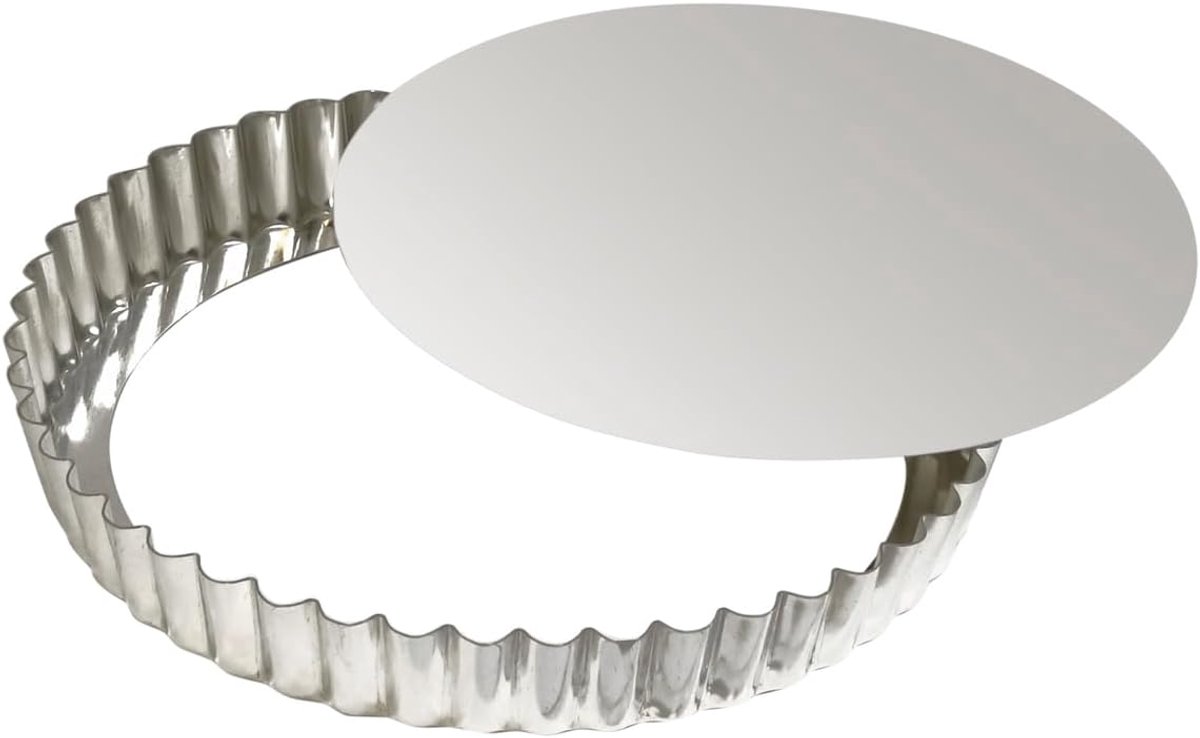 Ronde gekartelde taartmal 280 mm met losse bodem