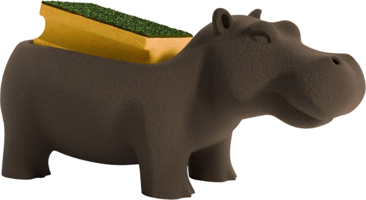 Fiastra Zeep & Spons Houder – Hippo Design – Zwart