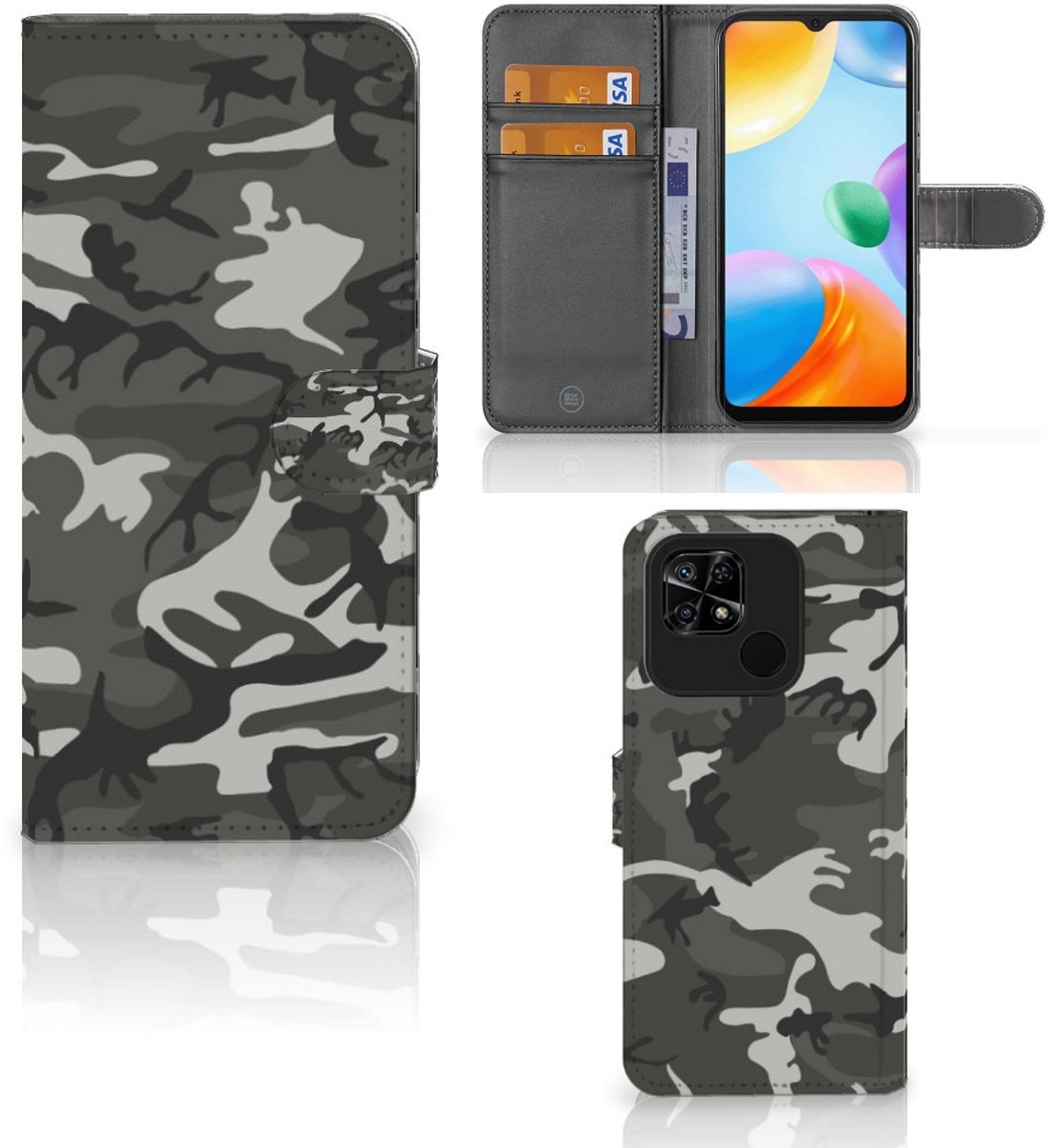 Xiaomi Redmi 10C Telefoon Hoesje Army Light