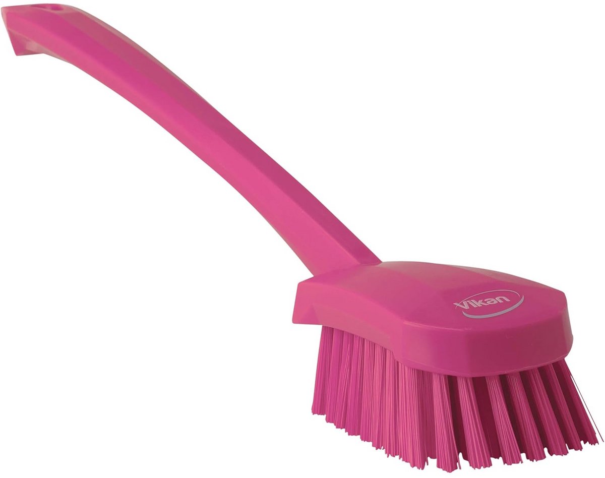 Handborstel voor het reinigen van machines en apparatuur - 15-3/4 inch - Roze