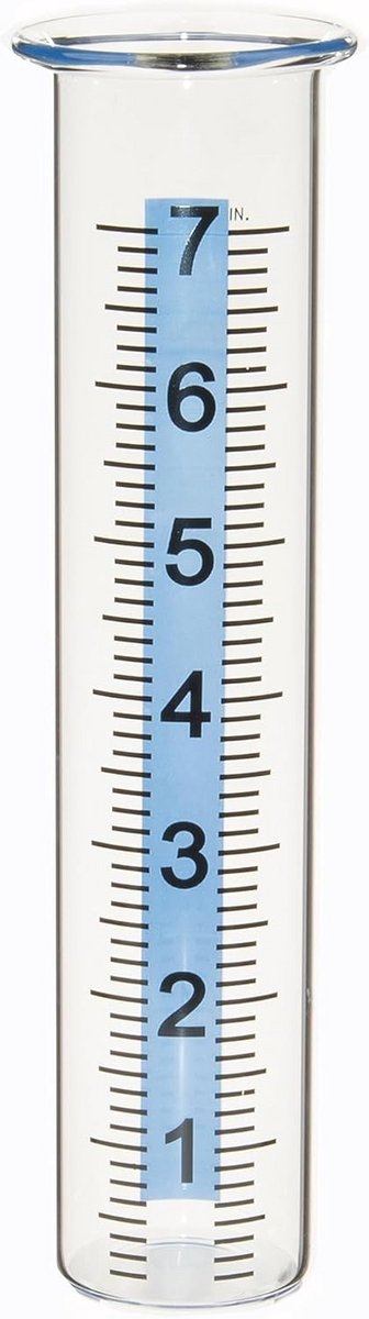 Regenmeter 7 inch voor tuin en terras met groot lettertype en duidelijke schaal