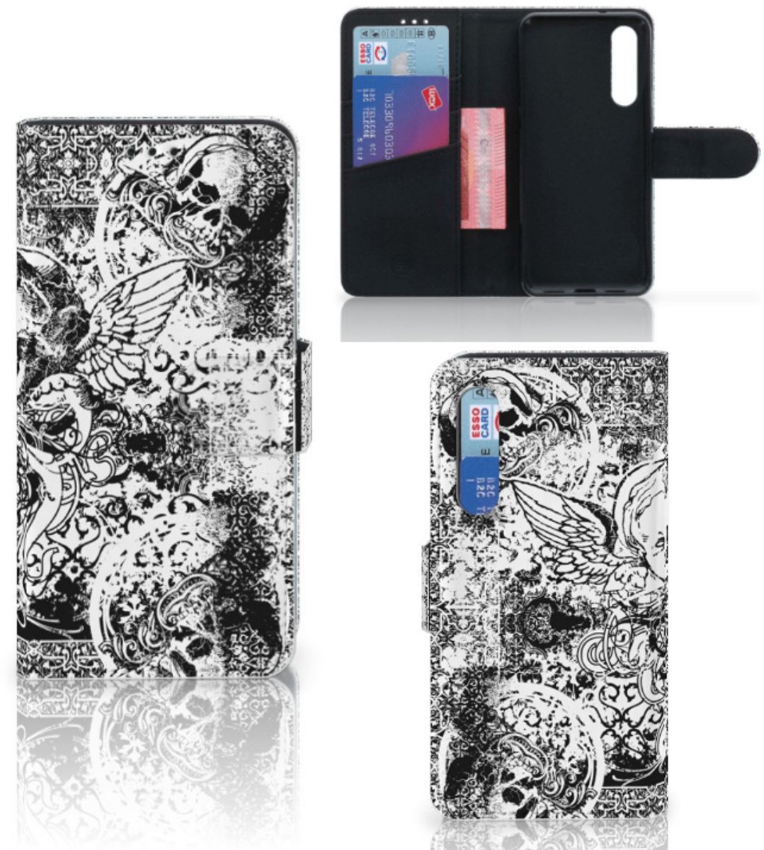 Telefoonhoesje met Naam Xiaomi Mi 9 SE Skulls Angel
