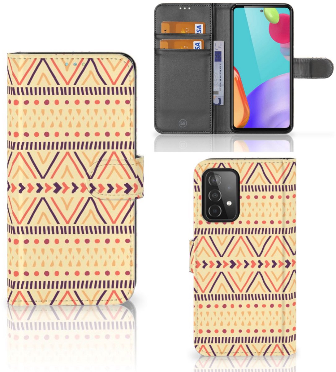 Samsung Galaxy A52 Telefoon Hoesje Aztec Yellow