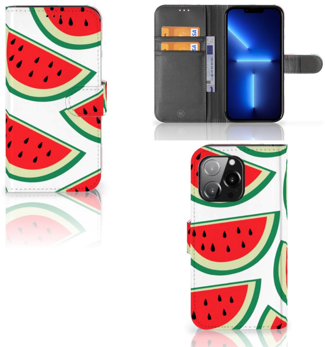 iPhone 13 Pro Book Cover Watermelons