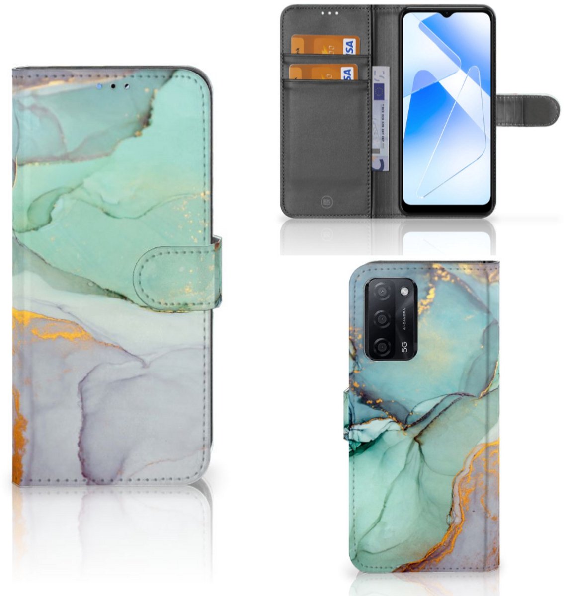 Hoesje voor OPPO A16/A16s/A54s Watercolor Mix