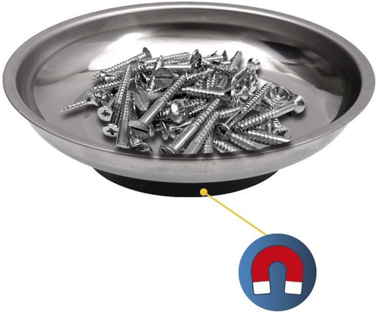 Magnetische gereedschapsschaal voor bits en schroeven - 10 cm