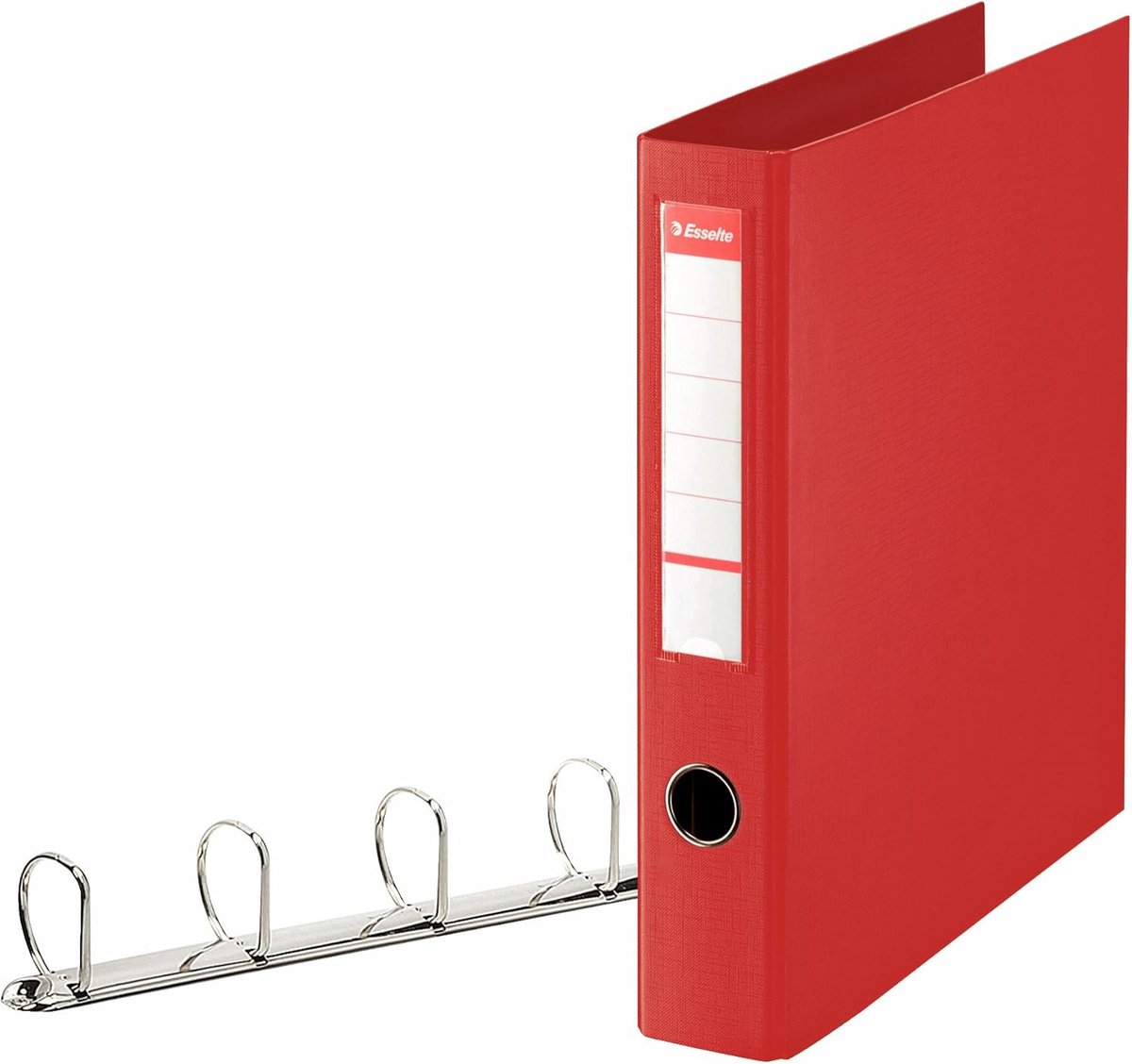 Ringmap met 4 D-ringen A4 40 mm - Rood