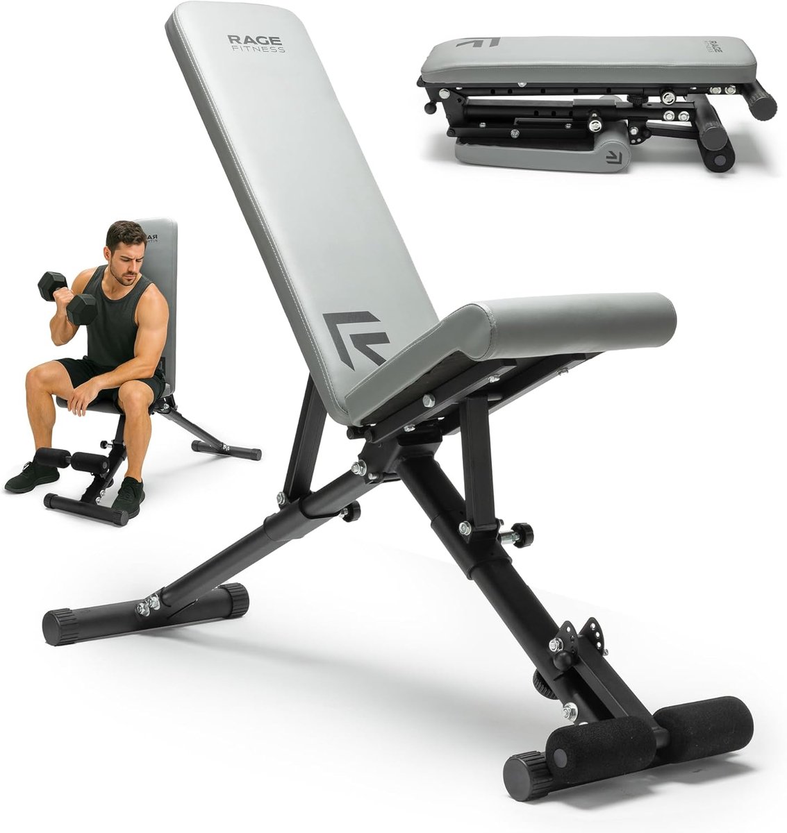 Opvouwbare Gewichtsbank voor Thuisgym - Verstelbare Krachttrainingsbank voor Full Body Workouts