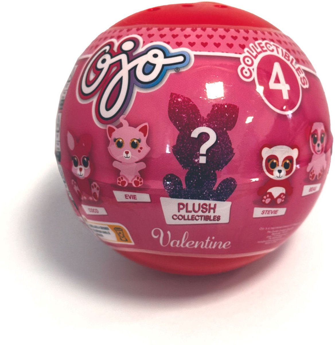 Dieren Valentijnsdag Plush Verrassingsfiguur in 4 variaties