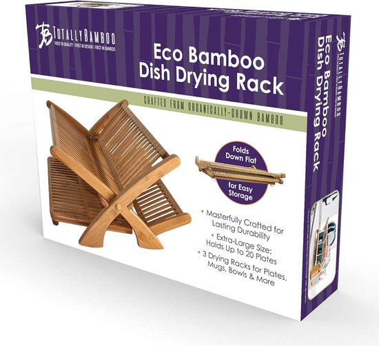 Bamboe Afwasrek Opvouwbaar - Ideaal voor Keuken — afbeelding 4