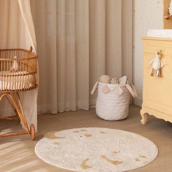Little Dutch Pure Opbergmand Groot - Soft Beige Streep — afbeelding 2