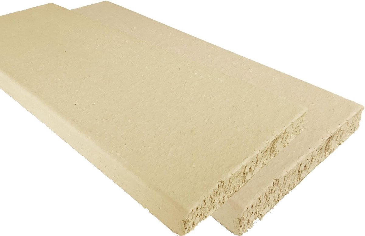 Vuurvaste plaat 50 x 20 x 3 cm voor oven en open haard