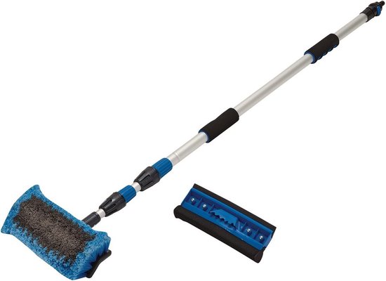 Telescopische Wasborstel 3 m - 2 Stuks, Blauw en Zwart — afbeelding 4