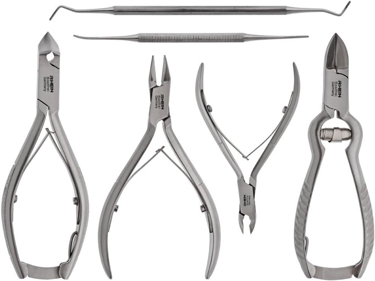 Nageltang Set 6-delig voor Professionele Manicure en Pedicure