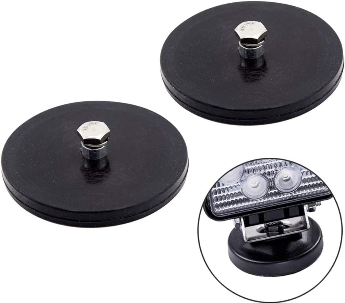 Magnetische LED Lichtbalk 2 Stuks met Krachtige Basis voor Off-Road Voertuigen
