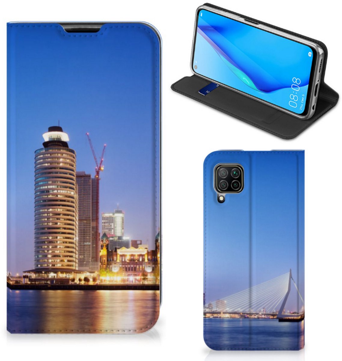 Huawei P40 Lite Book Cover Rotterdam