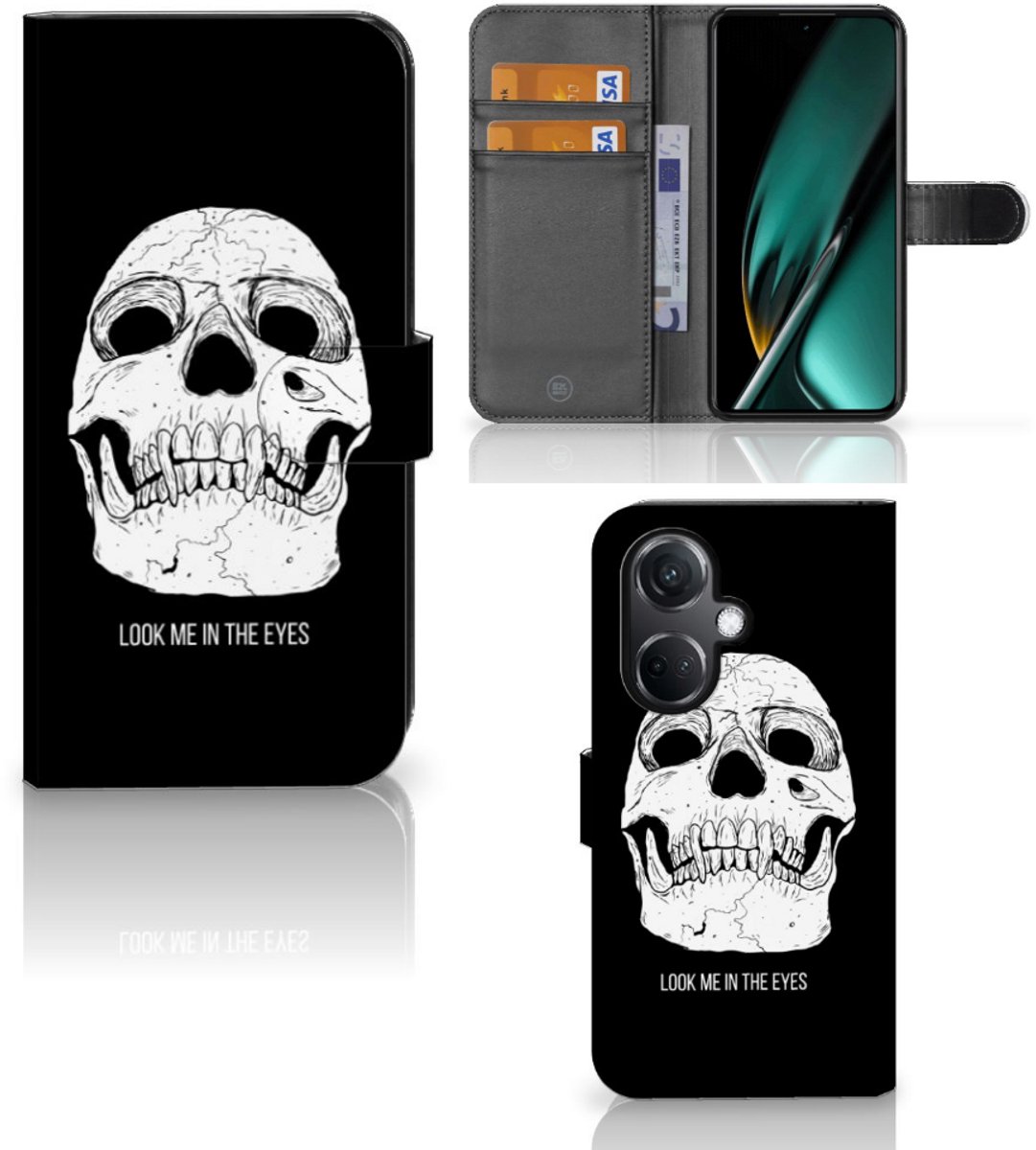 Telefoonhoesje met Naam OnePlus Nord CE 3 Skull Eyes