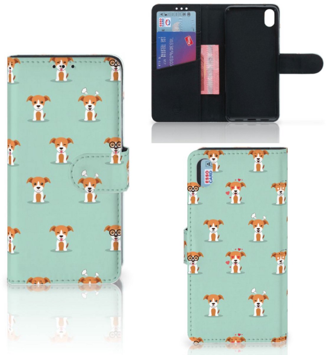 Xiaomi Redmi 7A Telefoonhoesje met Pasjes Pups