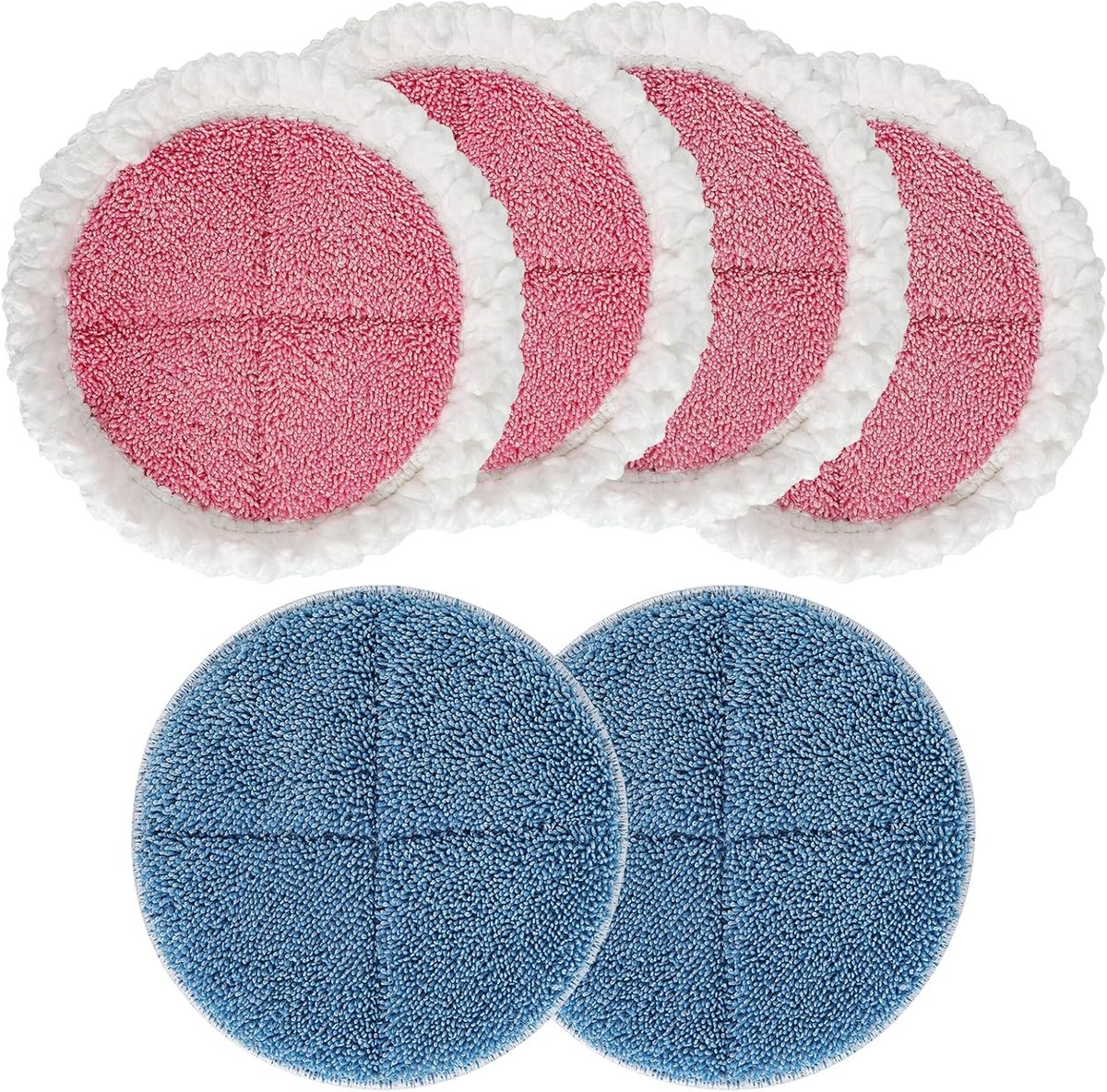 Microvezel reinigingspolijstpads voor elektrische dweil, 6 stuks