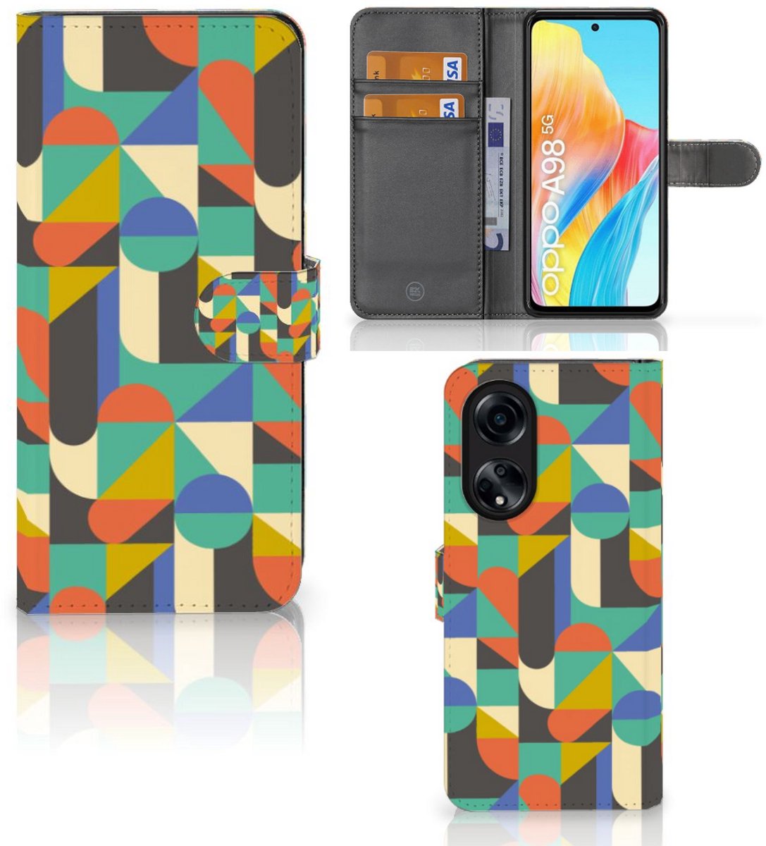 OPPO A98 5G Telefoon Hoesje Funky Retro