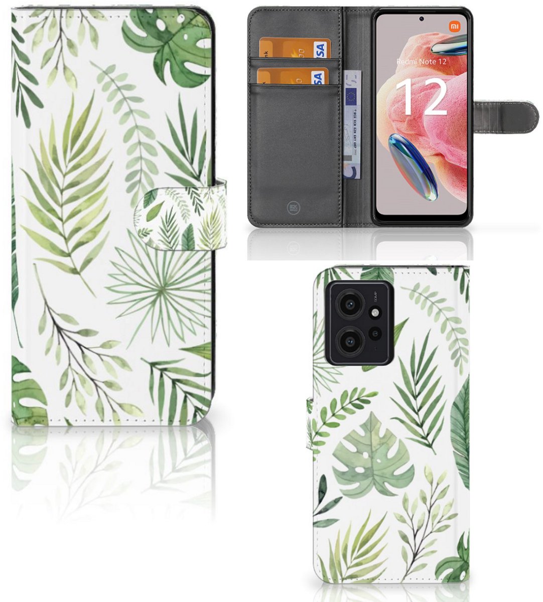 Xiaomi Redmi Note 12 4G Hoesje Leaves