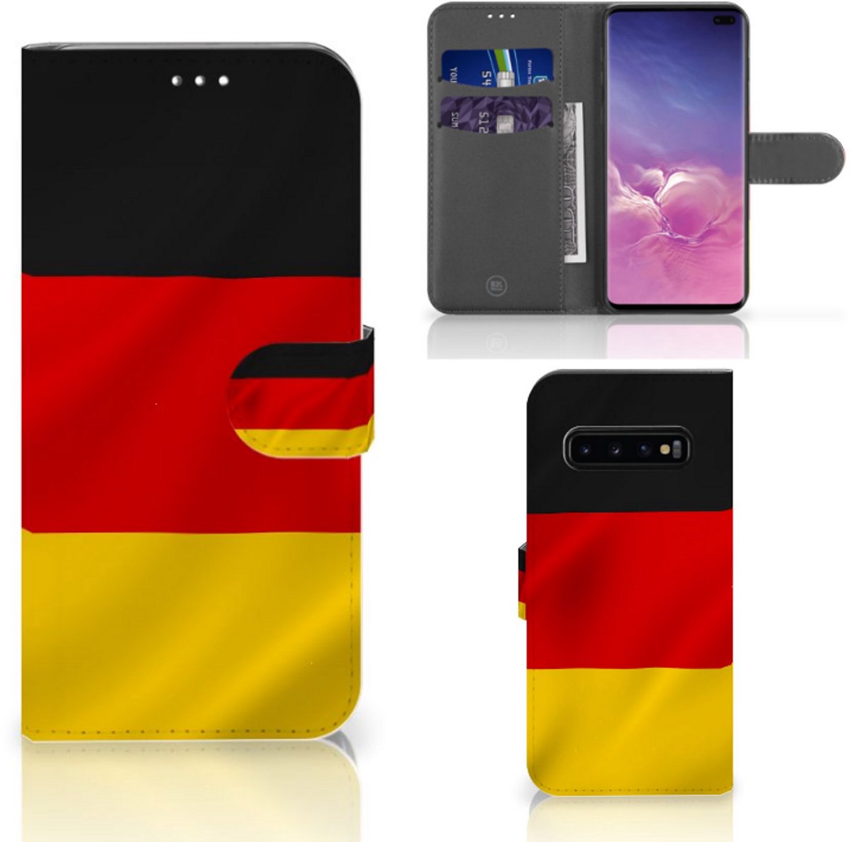 Samsung Galaxy S10 Plus Bookstyle Case Duitsland