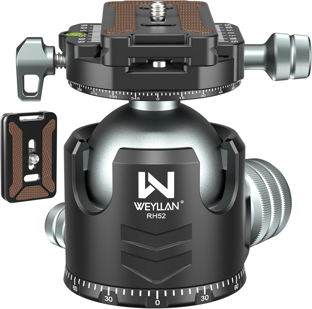 Kogelkop statief camera met dual panorama en 360 graden functie - Laag profiel en 30 kg draagkracht