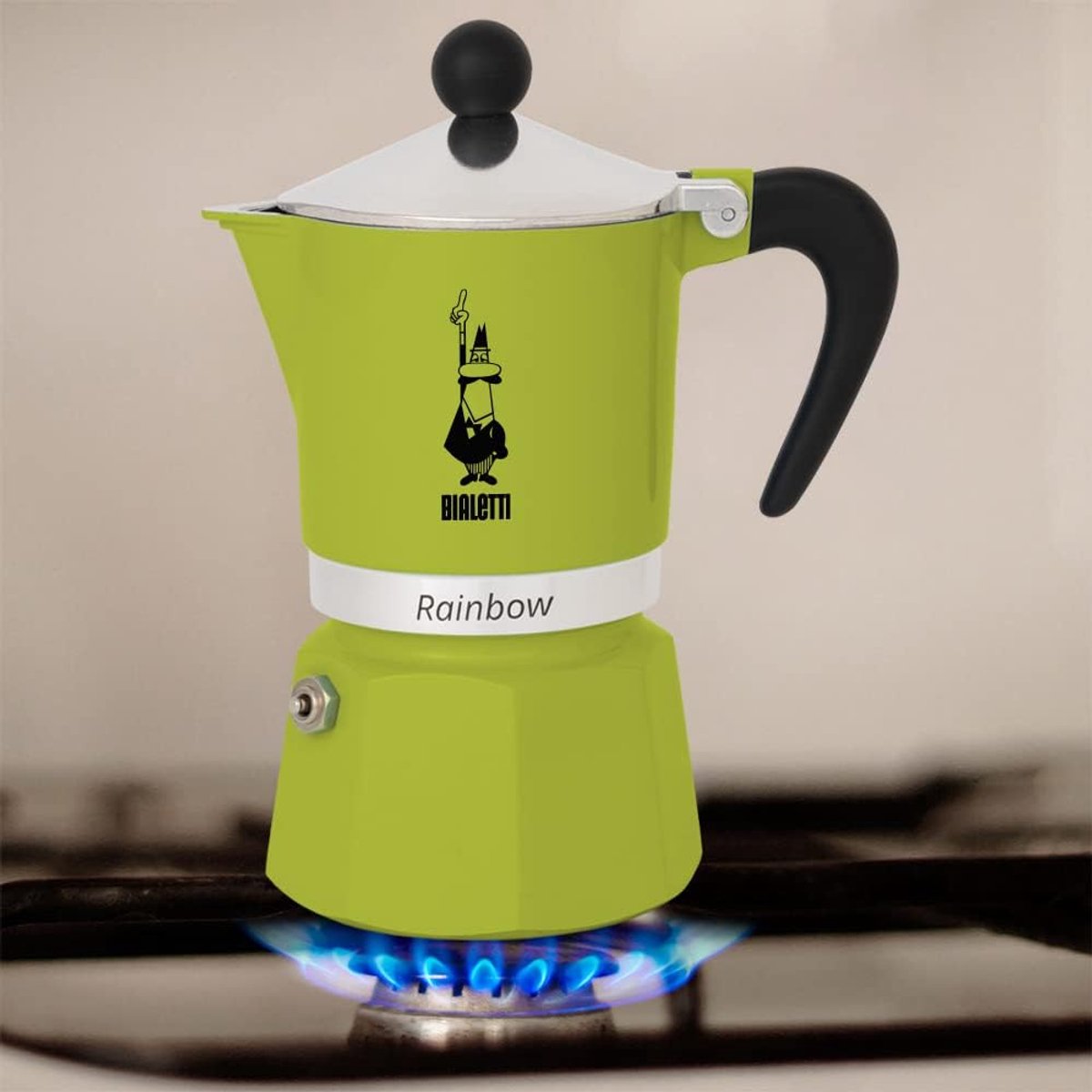 Kleurig aluminium koffiezetapparaat voor 1 kop