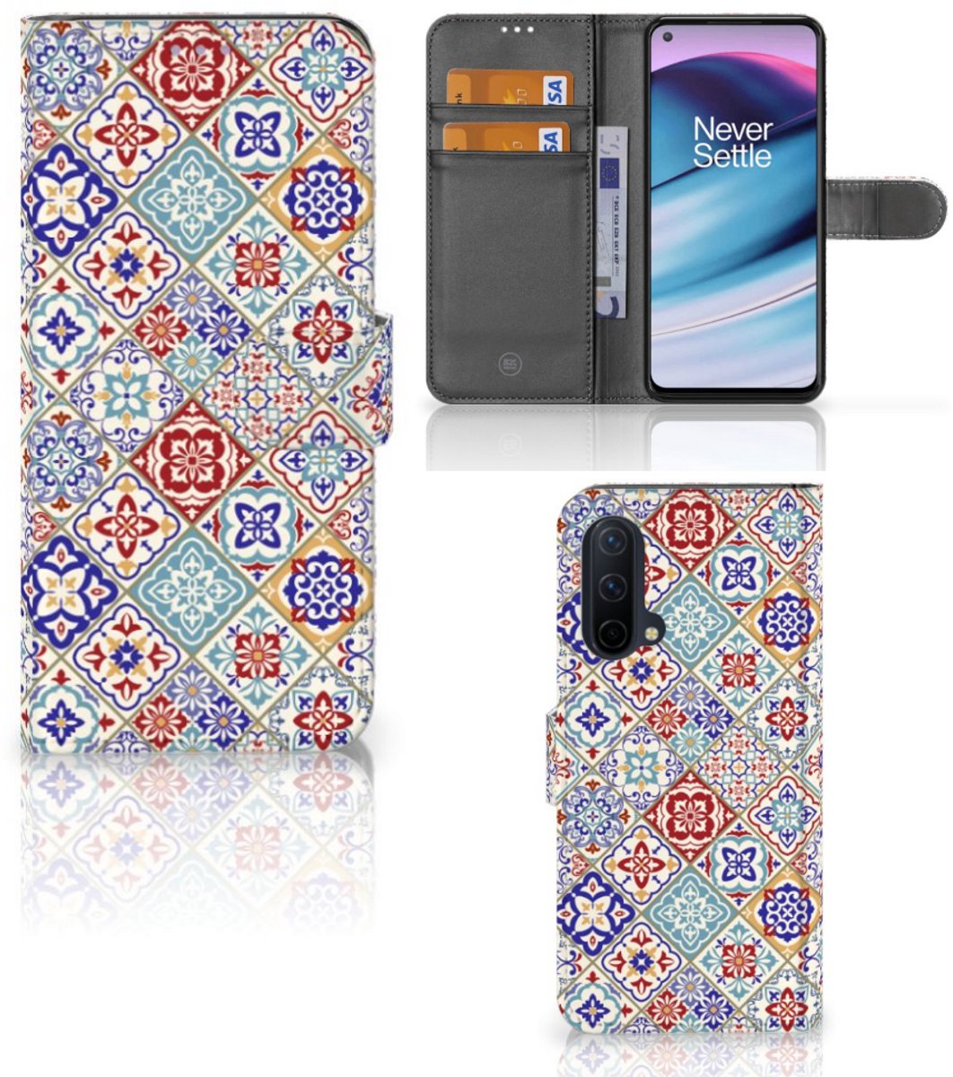 OnePlus Nord CE 5G Bookcase Tiles Color