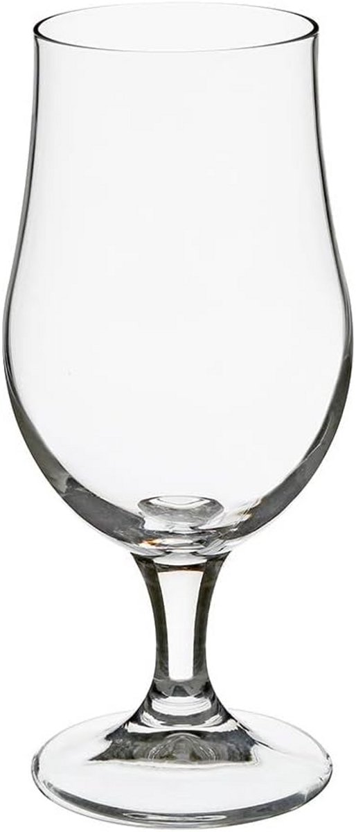 Bierglas set van 4, steelglas, 37 cl, perfect voor diverse gelegenheden