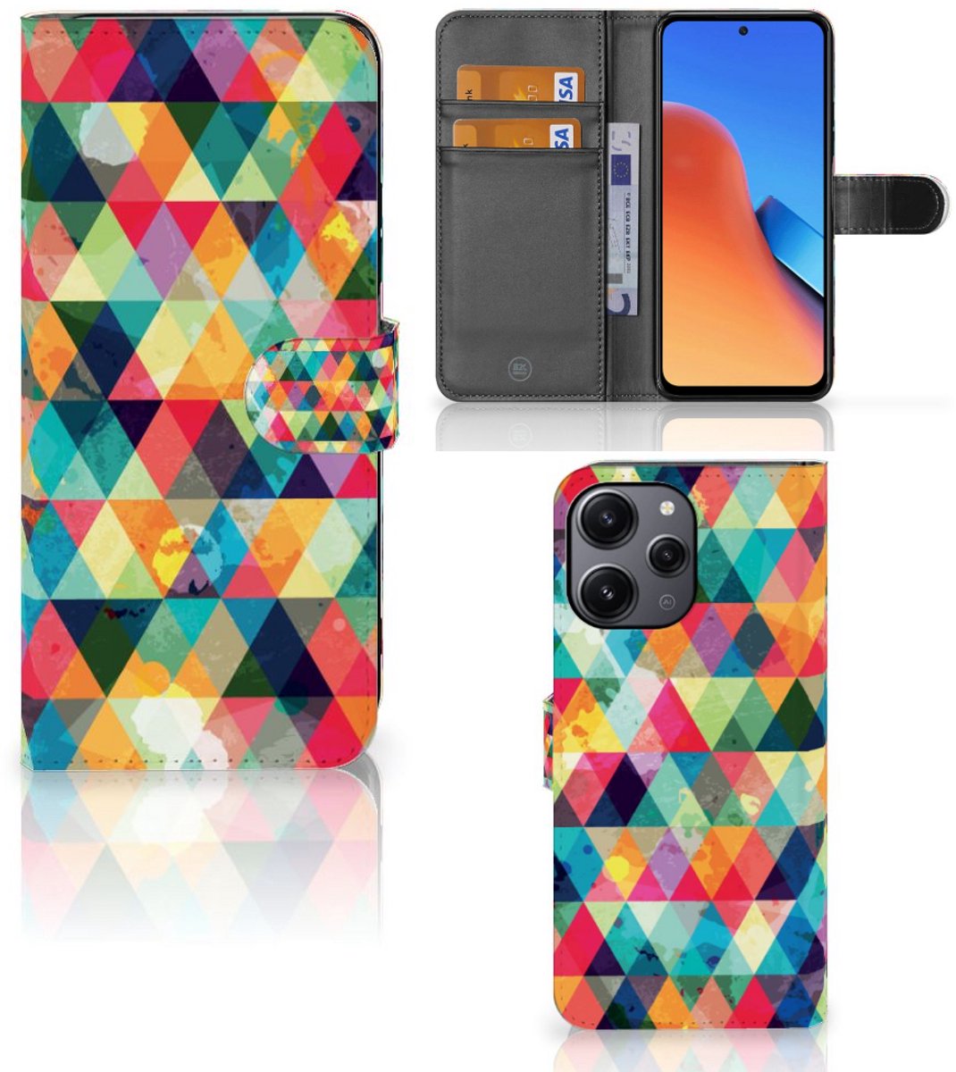 Xiaomi Redmi 12 Telefoon Hoesje Geruit