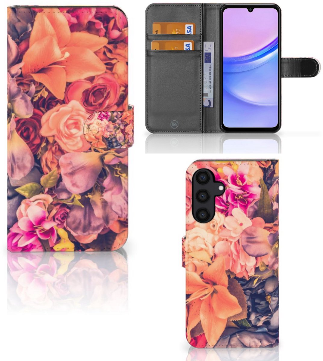 Samsung Galaxy A15 Hoesje Bosje Bloemen