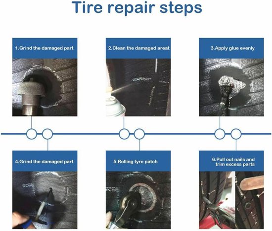 24-delig bandenpatchkit voor effectieve bandenreparatie van Merkloos — afbeelding 2