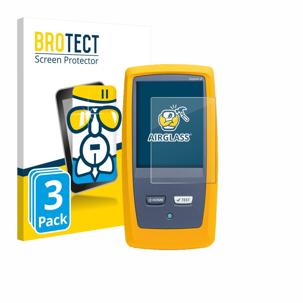 Screenprotector 3 Stuks voor Fluke DSX8000 Beschermglas transparant