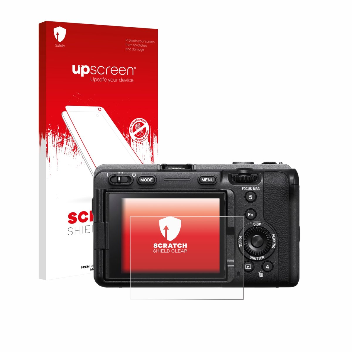 upscreen - Screenprotector voor Sony FX3A (ILME‑FX3A) - Folie Beschermfolie transparant