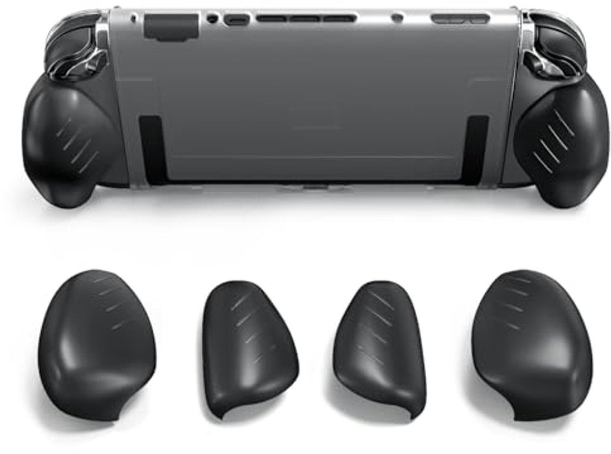 Ergonomische Schutzhülle voor Nintendo Switch 2 - Verwisselbare Handgrepen - Kratzwerend Design