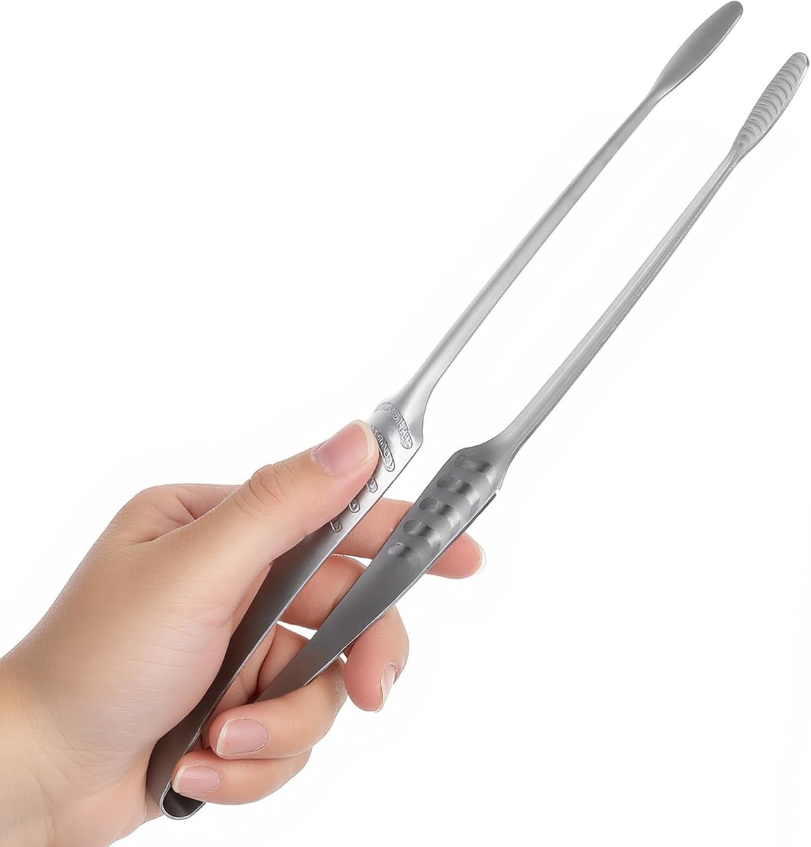 Hittebestendige RVS Keukentang 27 cm - Antislip Kookpincet voor BBQ, Grillen en Salade