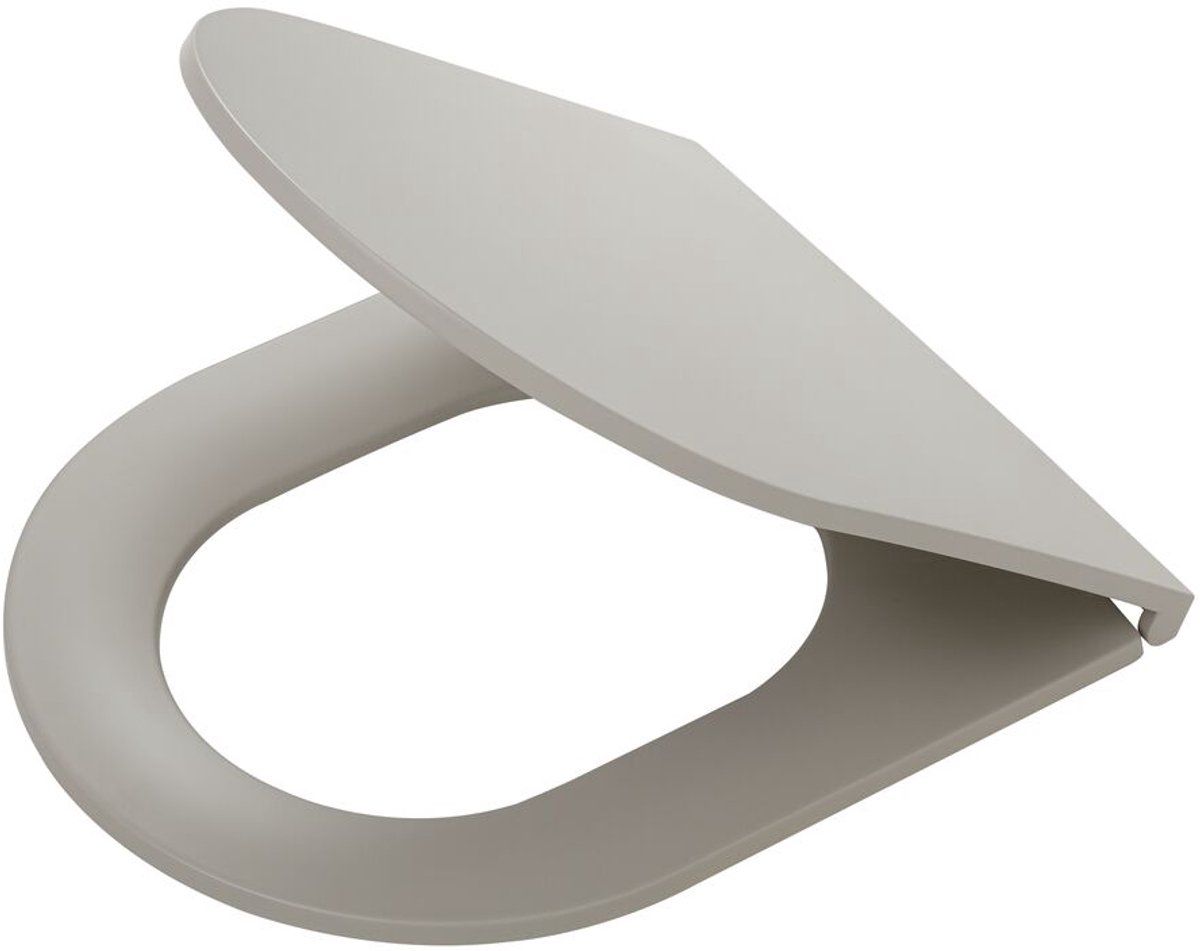Tiger kila - wc bril - d-vorm - softclose - mdf - greige