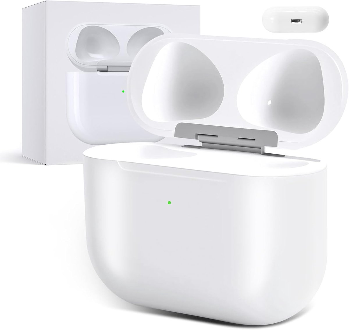 Draadloze Oplaadcase Vervanging met Bluetooth Koppelknop voor Oordopjes 3